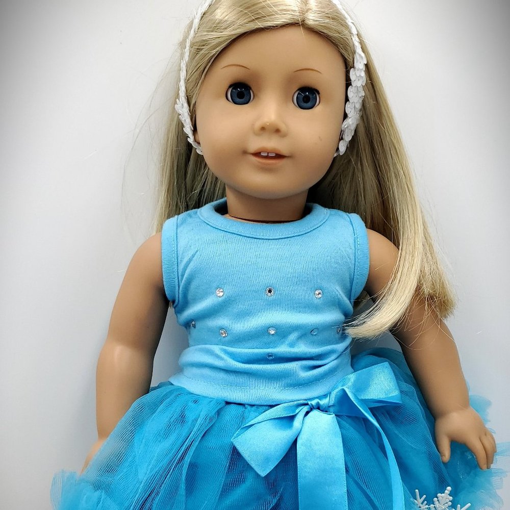 Blue Snowflake doll outfit
